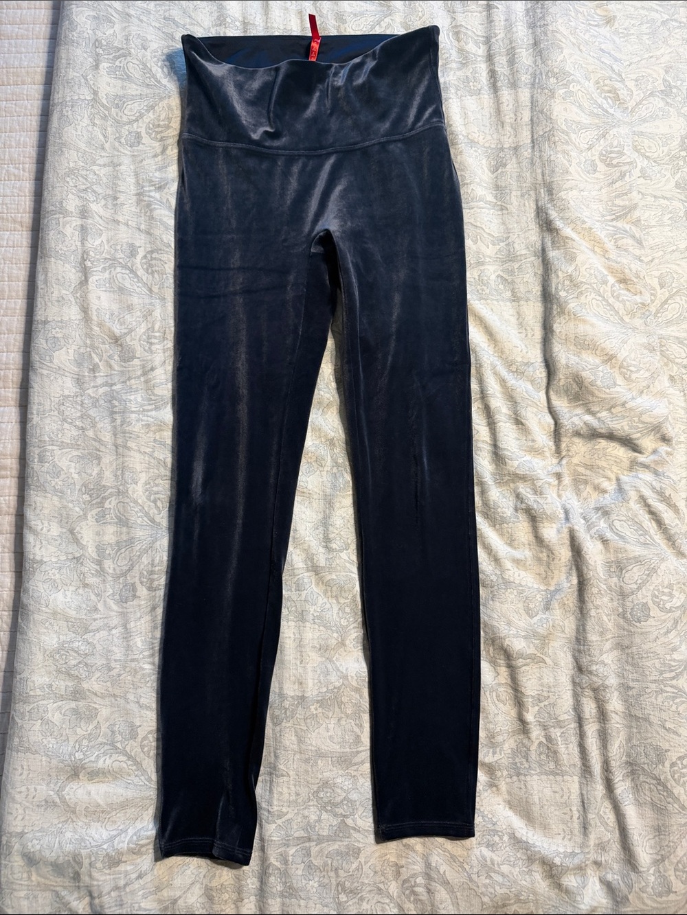 SPANX Blue Velvet High-Rise Leggings